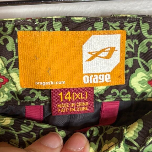Orage patterned ski and snowboard winter snow pants - Picture 3 of 5